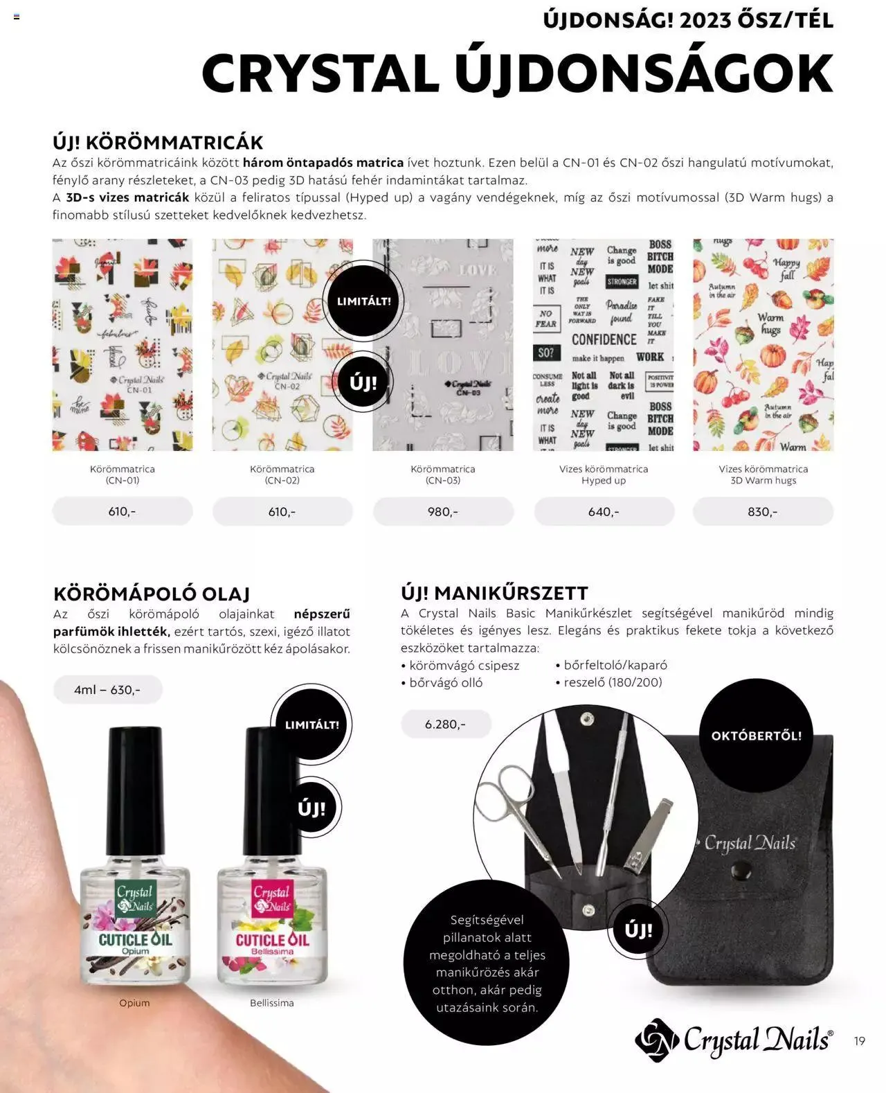 Katalógus Crystal Nails - Ősz/Tél katalógus 2023 szeptember 4.-tól december 31.-ig 2023. - Oldal 19