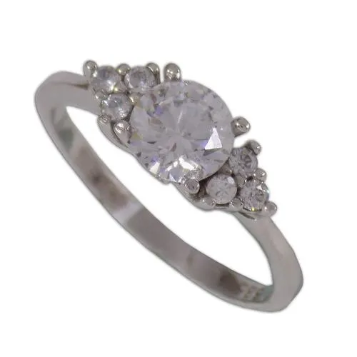 Arany eljegyzési gyűrű fehéraranyból