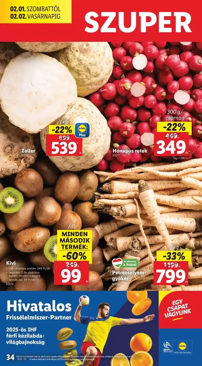 Katalógus Akciós újság – 05. hét január 30.-tól február 5.-ig 2025. - Oldal 34