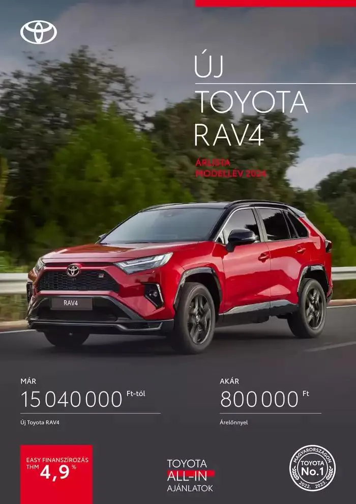 Katalógus Toyota RAV4 HYBRID november 20.-tól november 20.-ig 2025. - Oldal 1