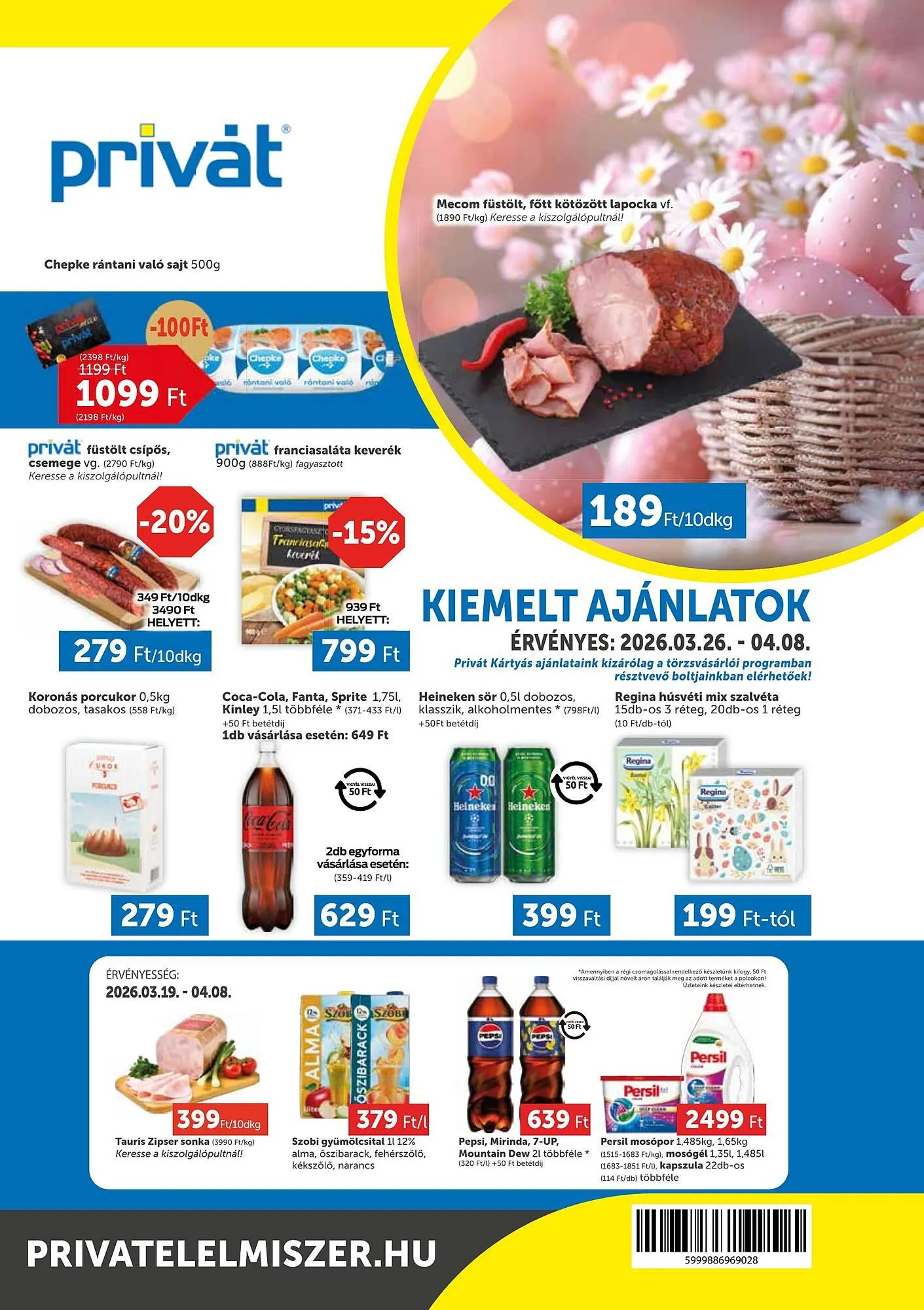 Katalógus PRIVÁT akciós újság március 26.-tól április 8.-ig 2026. - Oldal 1