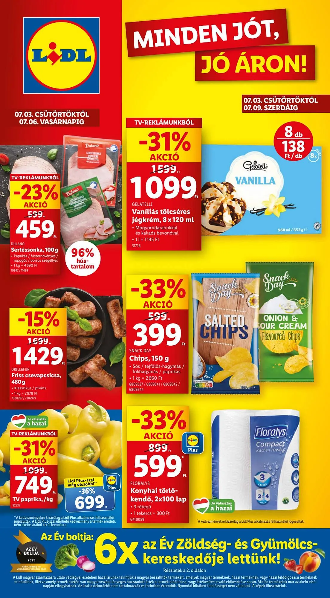 Katalógus Lidl akciós újság július 3.-tól július 9.-ig 2025. - Oldal 1