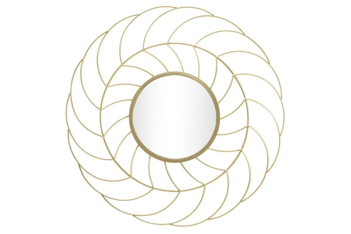 SUNFLOWER arany és tükröződő vas falitükör