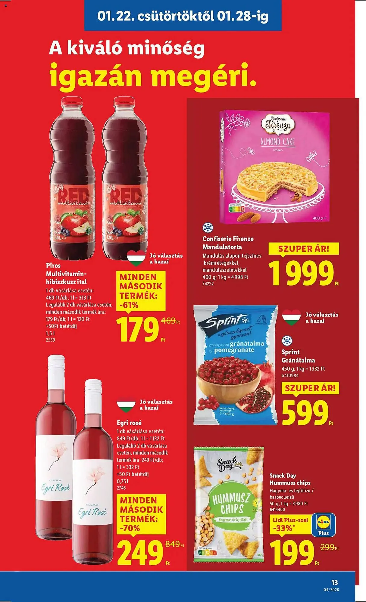 Katalógus Lidl akciós újság január 22.-tól január 28.-ig 2026. - Oldal 13