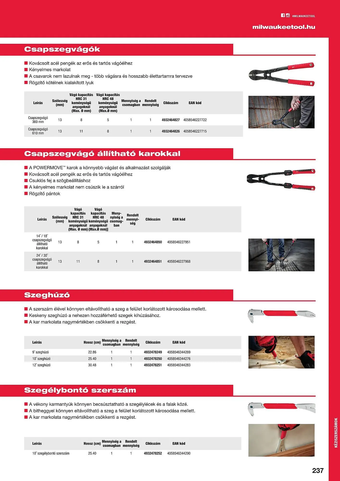 Katalógus Milwaukeetool akciós újság augusztus 14.-tól december 31.-ig 2024. - Oldal 237