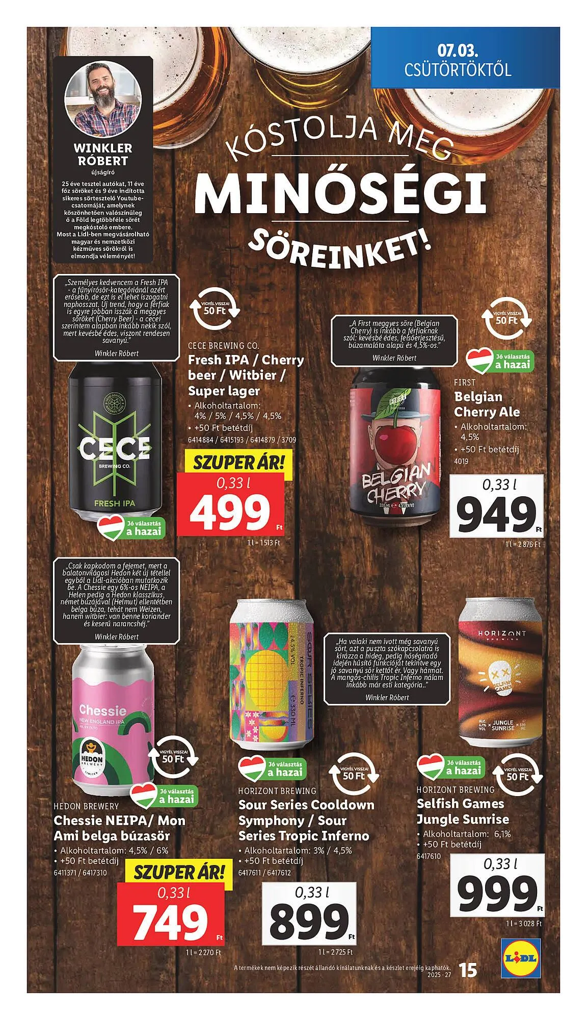 Katalógus Lidl akciós újság július 3.-tól július 9.-ig 2025. - Oldal 15