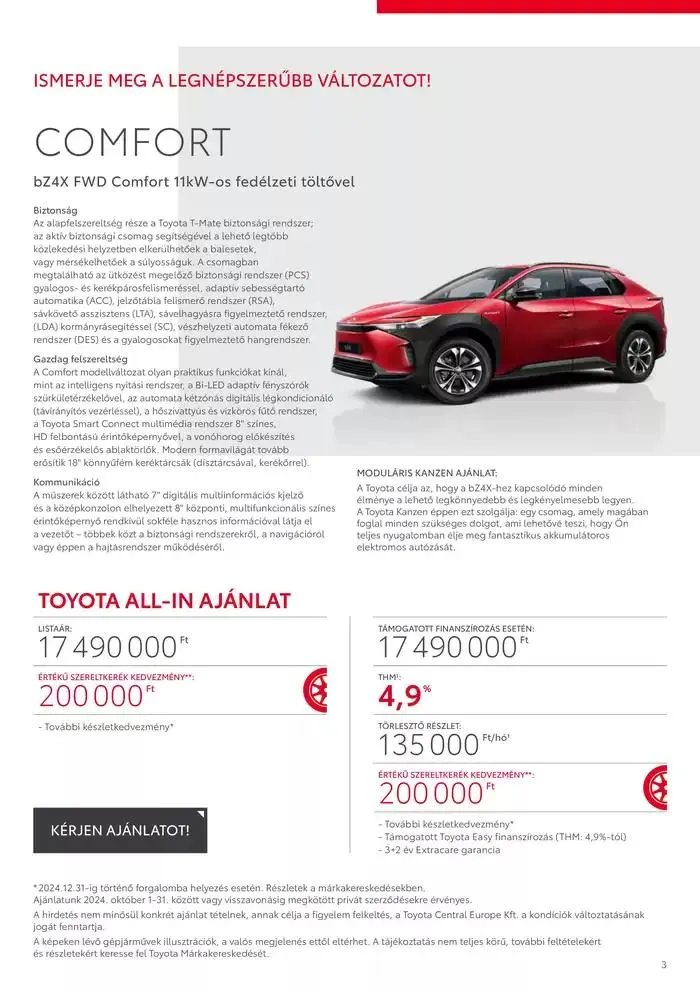 Katalógus Toyota bZ4X 11kw november 15.-tól november 15.-ig 2025. - Oldal 3