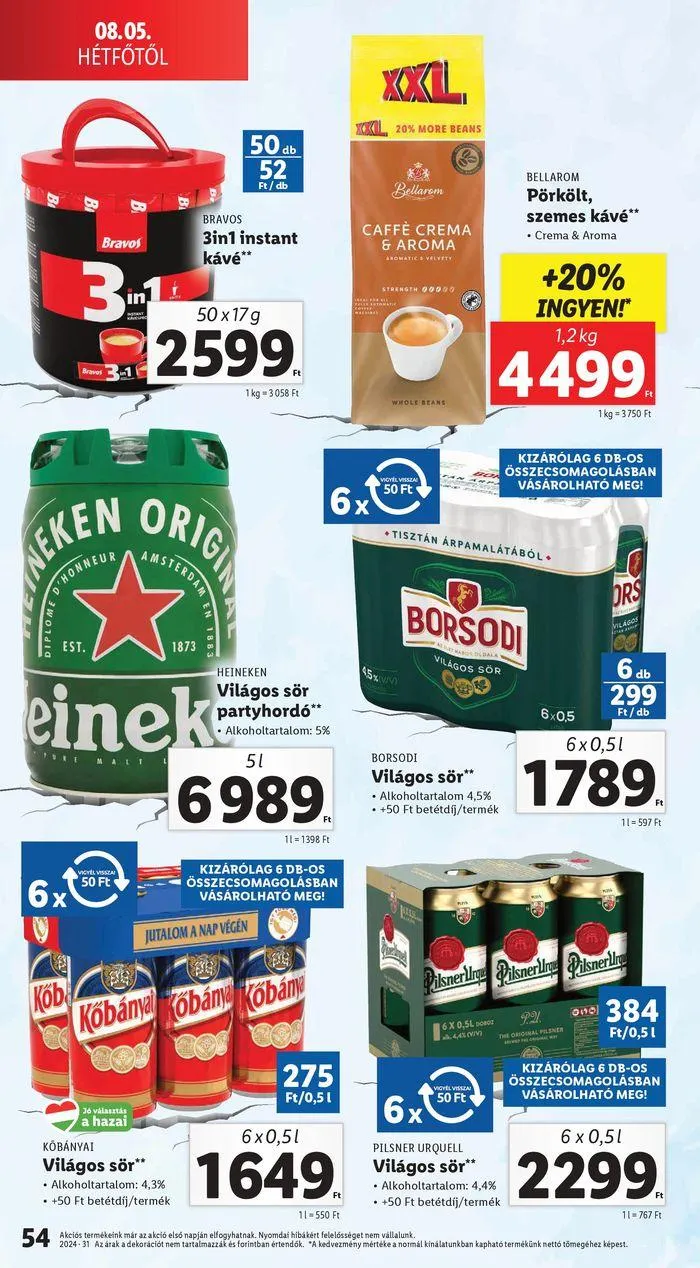 Katalógus Akciós újság – 31. hét augusztus 6.-tól augusztus 7.-ig 2024. - Oldal 54