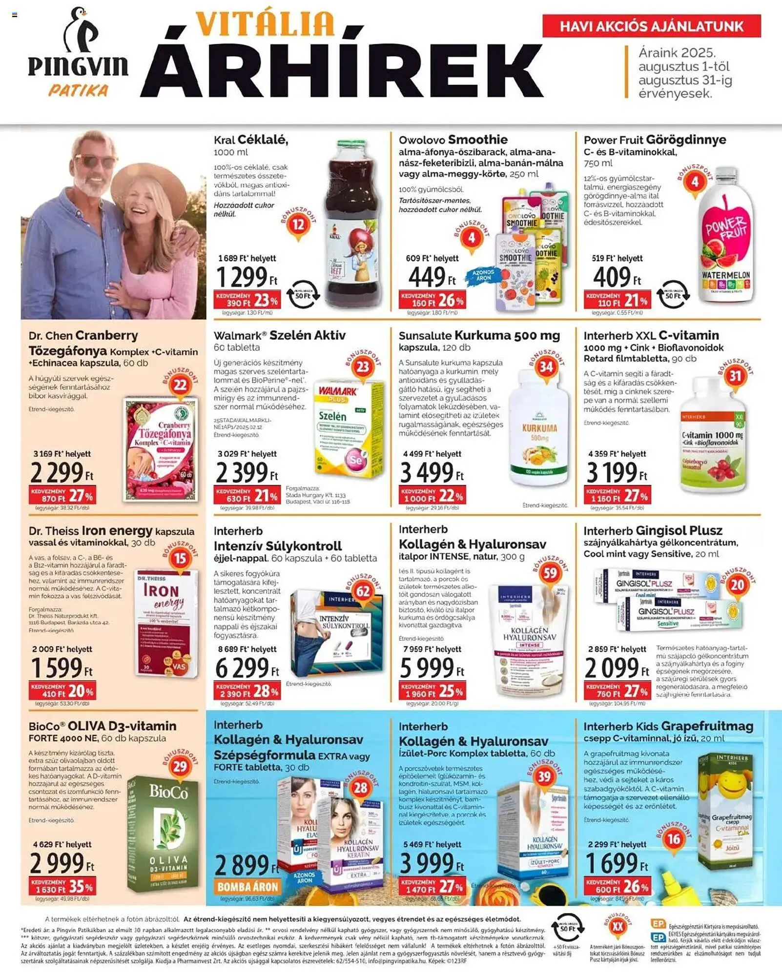 Katalógus Pingvin Patika akciós újság augusztus 1.-tól augusztus 31.-ig 2025. - Oldal 2
