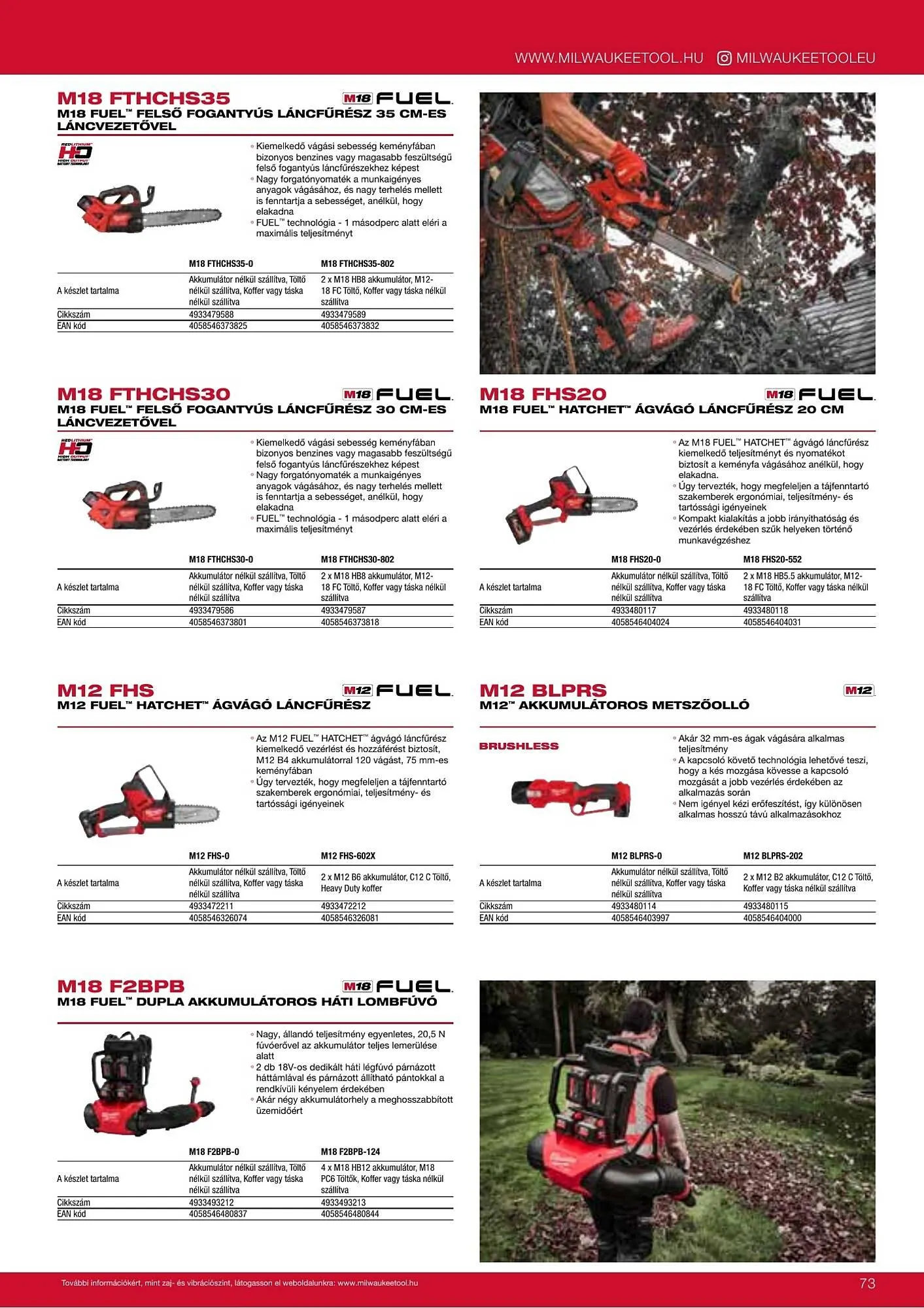 Katalógus Milwaukeetool akciós újság augusztus 14.-tól december 31.-ig 2025. - Oldal 73