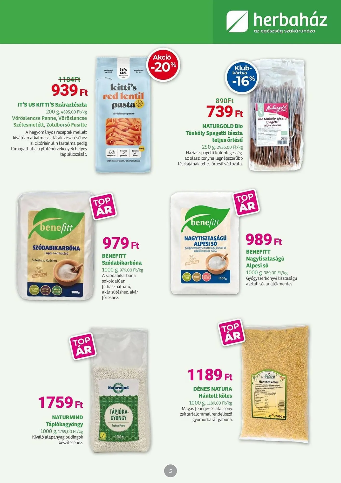 Katalógus Herbaház akciós újság november 3.-tól november 30.-ig 2025. - Oldal 5