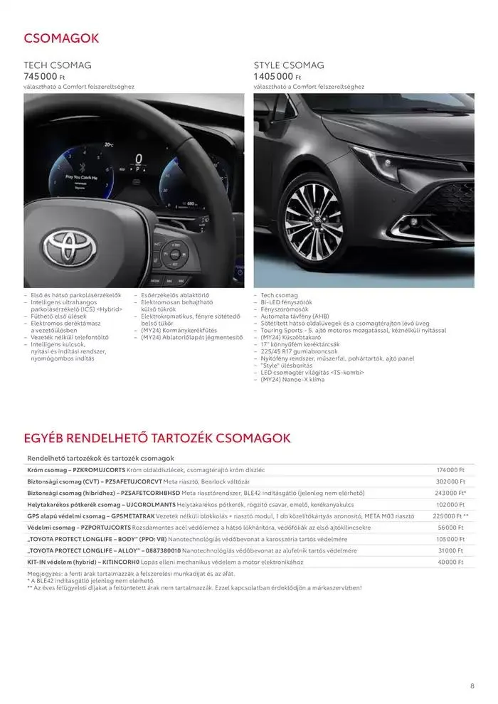 Katalógus Toyota Corolla TS február 6.-tól február 6.-ig 2026. - Oldal 8