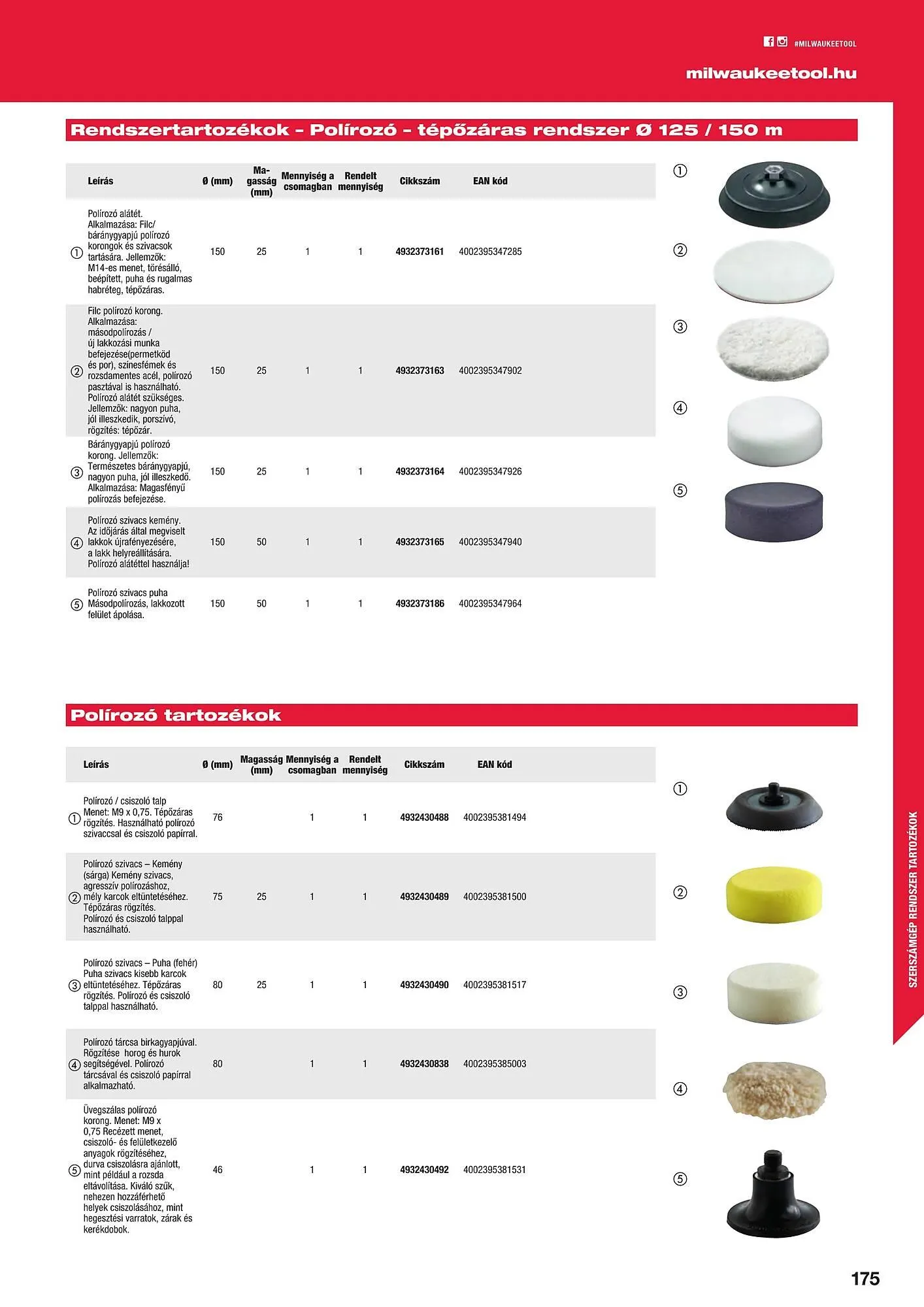 Katalógus Milwaukeetool akciós újság augusztus 14.-tól december 31.-ig 2024. - Oldal 175