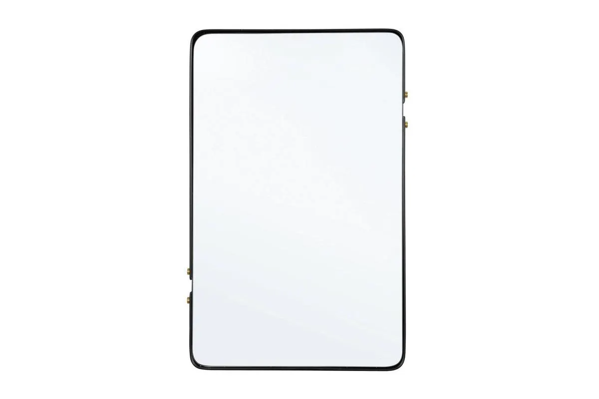 ZEINA fekete acél tükör