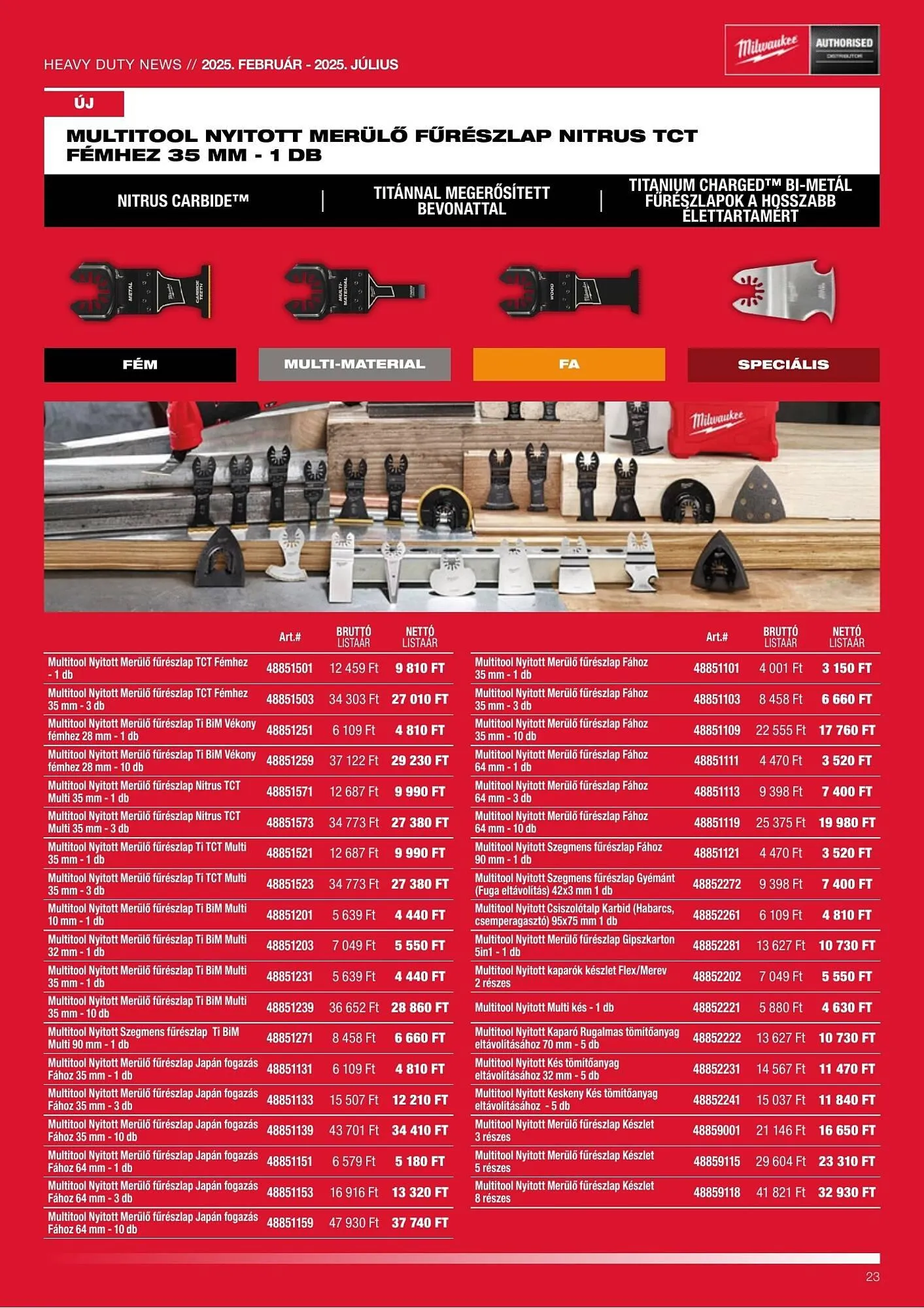 Katalógus Milwaukeetool akciós újság február 13.-tól július 31.-ig 2025. - Oldal 23