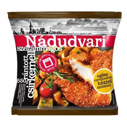 Nádudvari Quick-Frozen Deep-Fried Sesame Chicken Breast 550 g