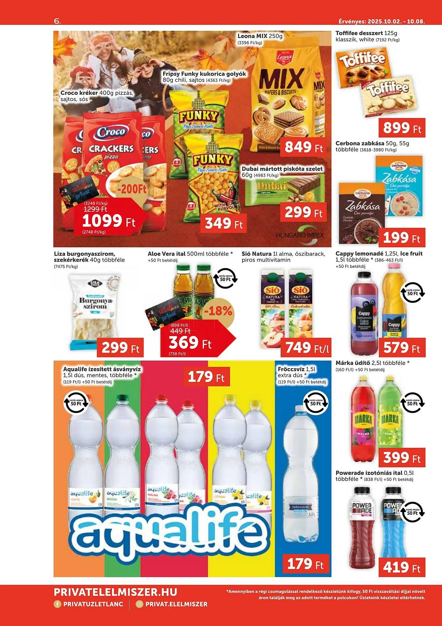 Katalógus PRIVÁT akciós újság október 2.-tól október 8.-ig 2025. - Oldal 6
