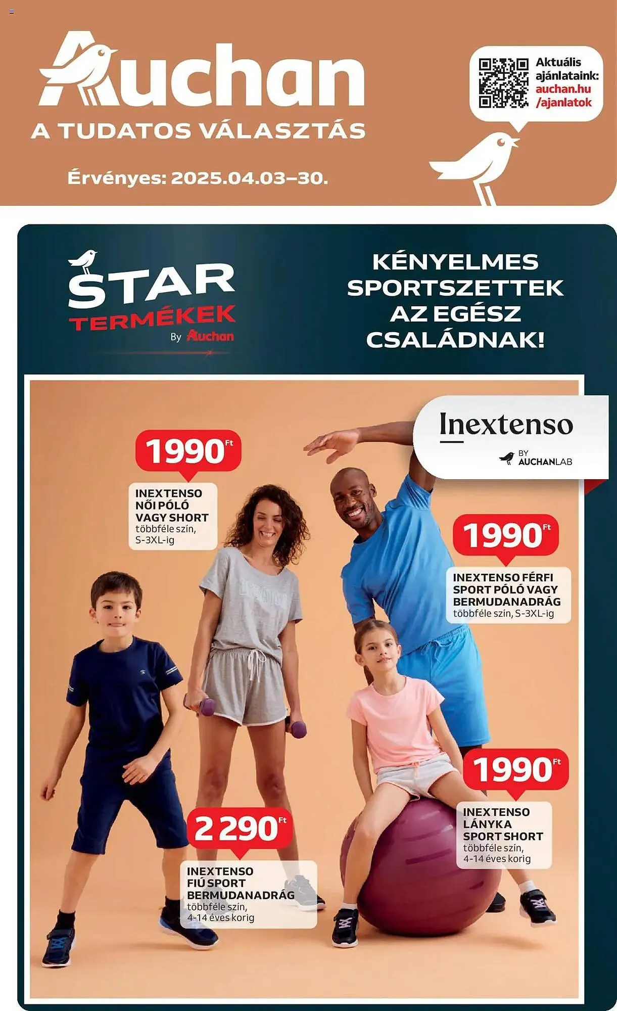 Katalógus Auchan akciós újság április 3.-tól április 30.-ig 2025. - Oldal 1