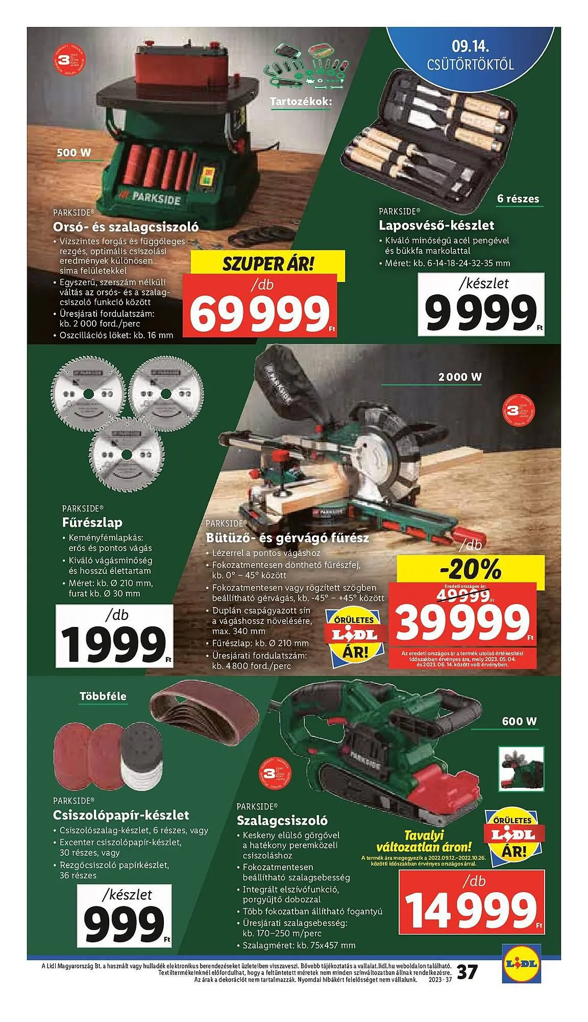 Katalógus Lidl akciós újság szeptember 14.-tól szeptember 20.-ig 2023. - Oldal 37