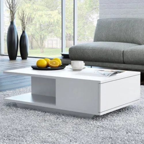 Drohmo Denver dohányzóasztal, 90x42x60 cm, fehér