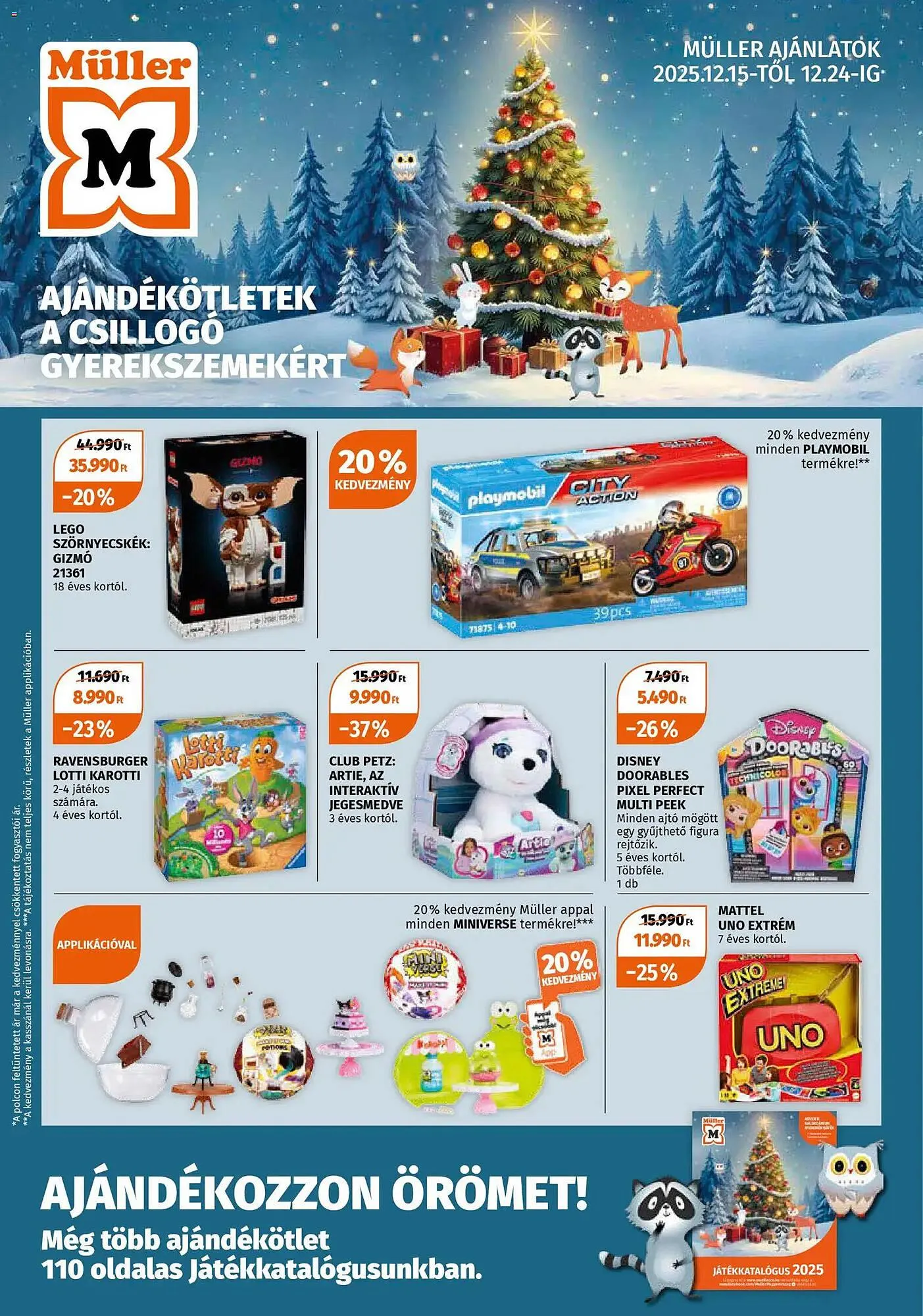 Katalógus Müller akciós újság december 15.-tól december 24.-ig 2025. - Oldal 1