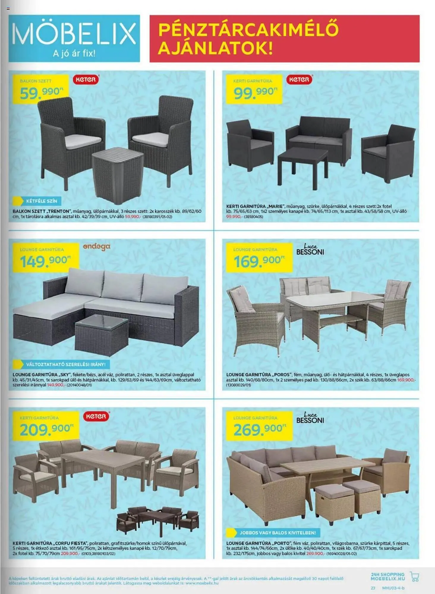 Katalógus Möbelix akciós újság március 18.-tól március 31.-ig 2024. - Oldal 23