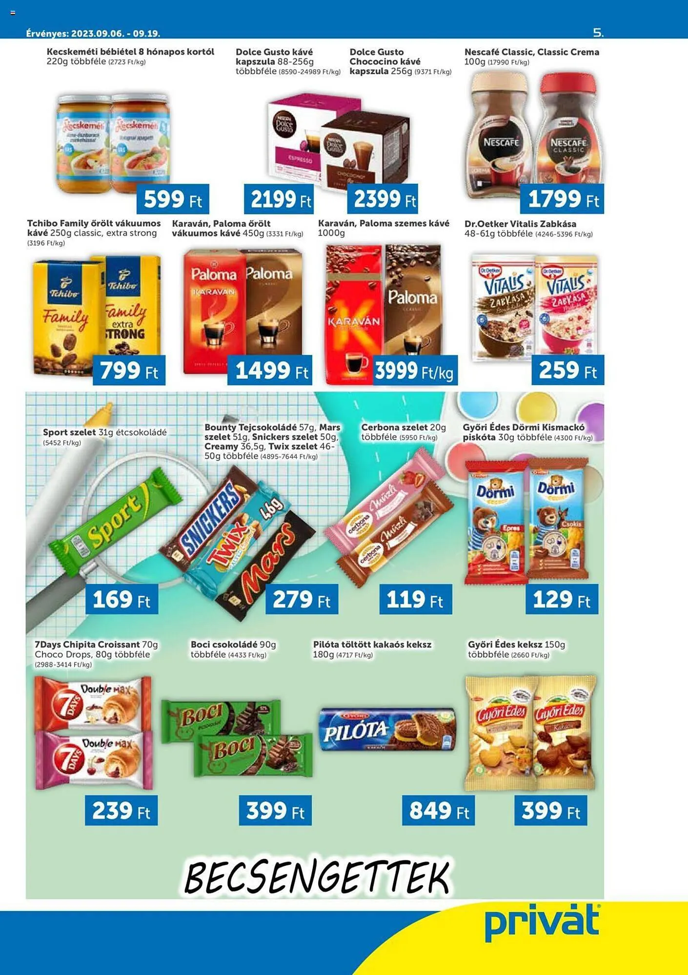 Katalógus PRIVÁT akciós újság szeptember 6.-tól szeptember 19.-ig 2023. - Oldal 5