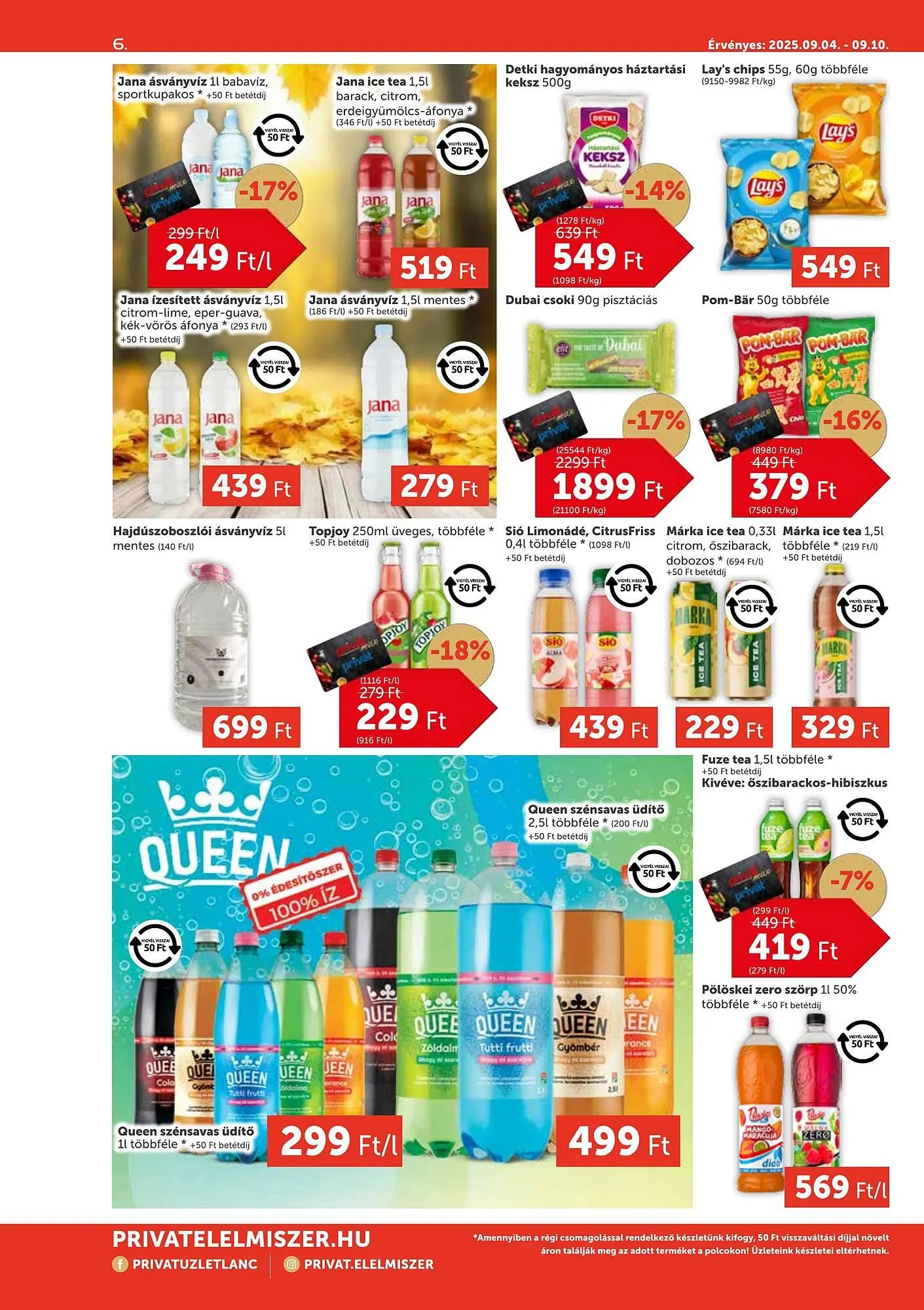 Katalógus PRIVÁT akciós újság szeptember 4.-tól szeptember 10.-ig 2025. - Oldal 6