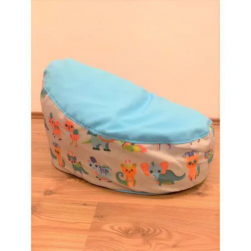 Legendás baba babzsákfotel kék