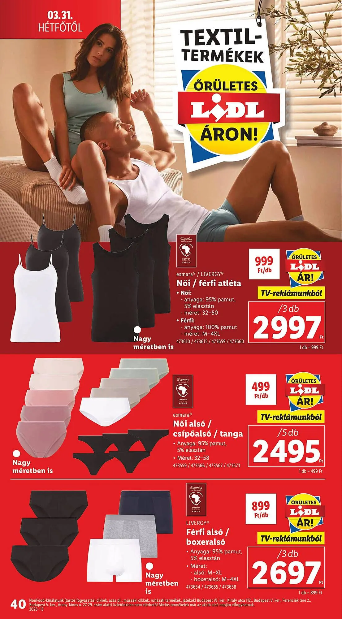 Katalógus Lidl akciós újság március 27.-tól április 2.-ig 2025. - Oldal 40