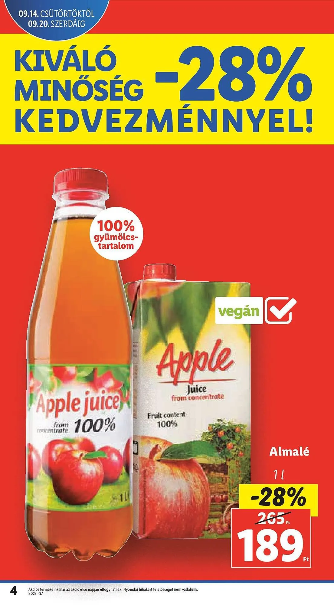 Katalógus Lidl akciós újság szeptember 14.-tól szeptember 20.-ig 2023. - Oldal 4