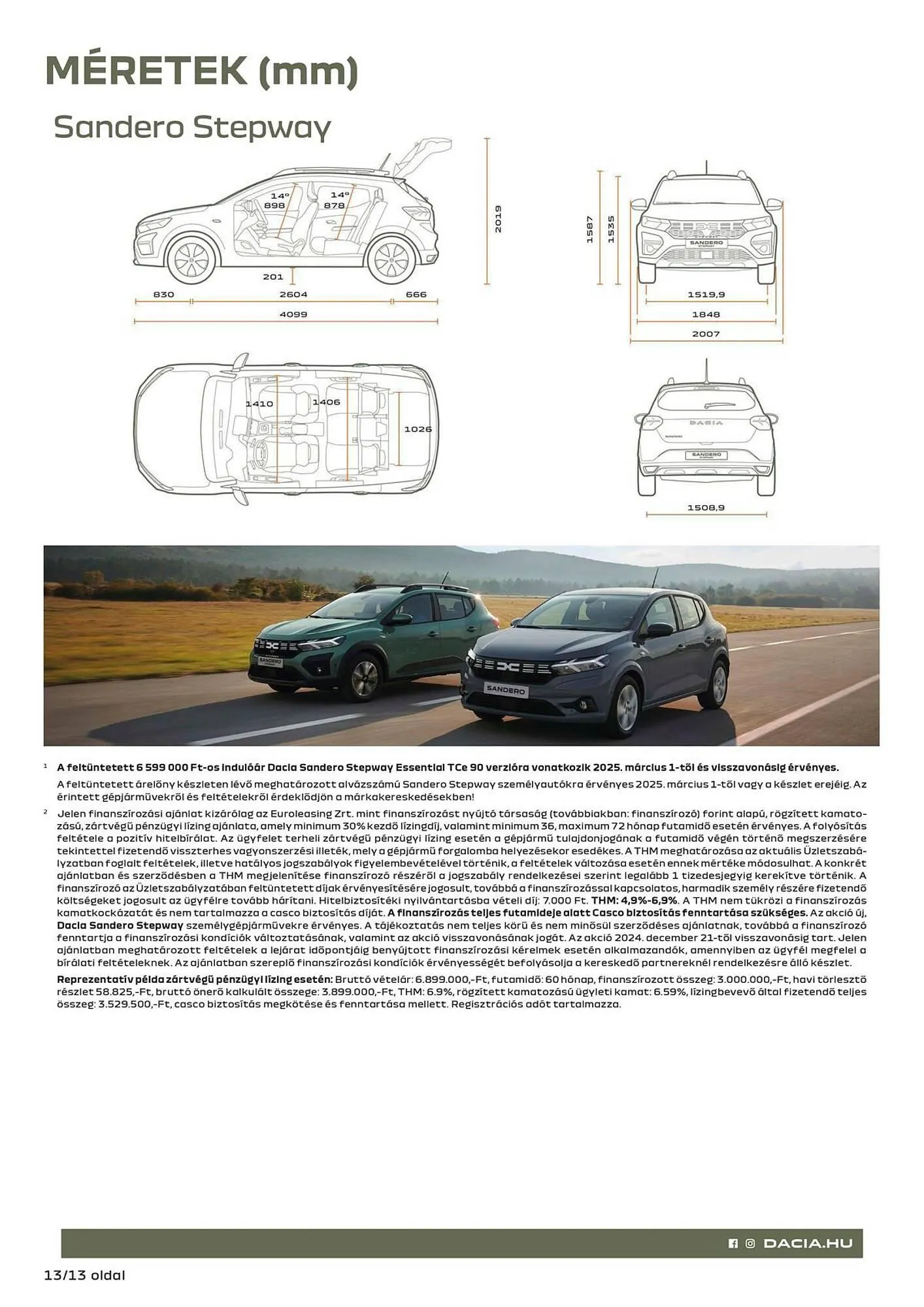 Katalógus Dacia akciós újság március 10.-tól április 20.-ig 2025. - Oldal 13