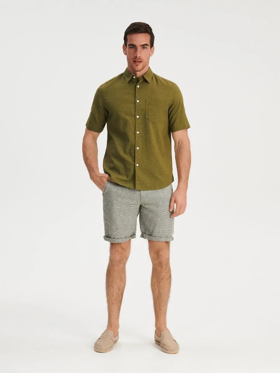 Regular fit ing lenkeverékből