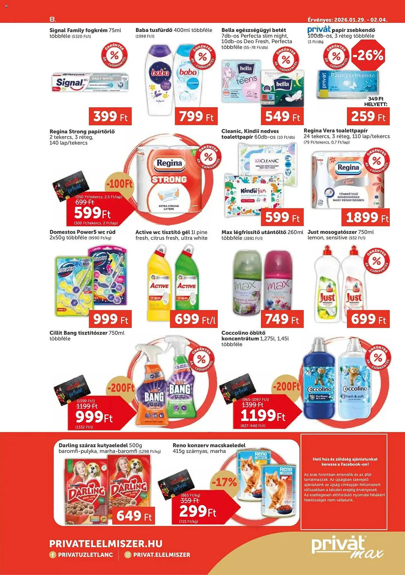 Katalógus PRIVÁT akciós újság január 29.-tól február 4.-ig 2026. - Oldal 8