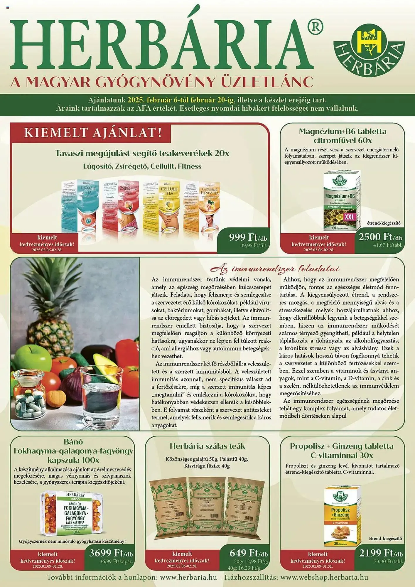 Herbária akciós újság - 1