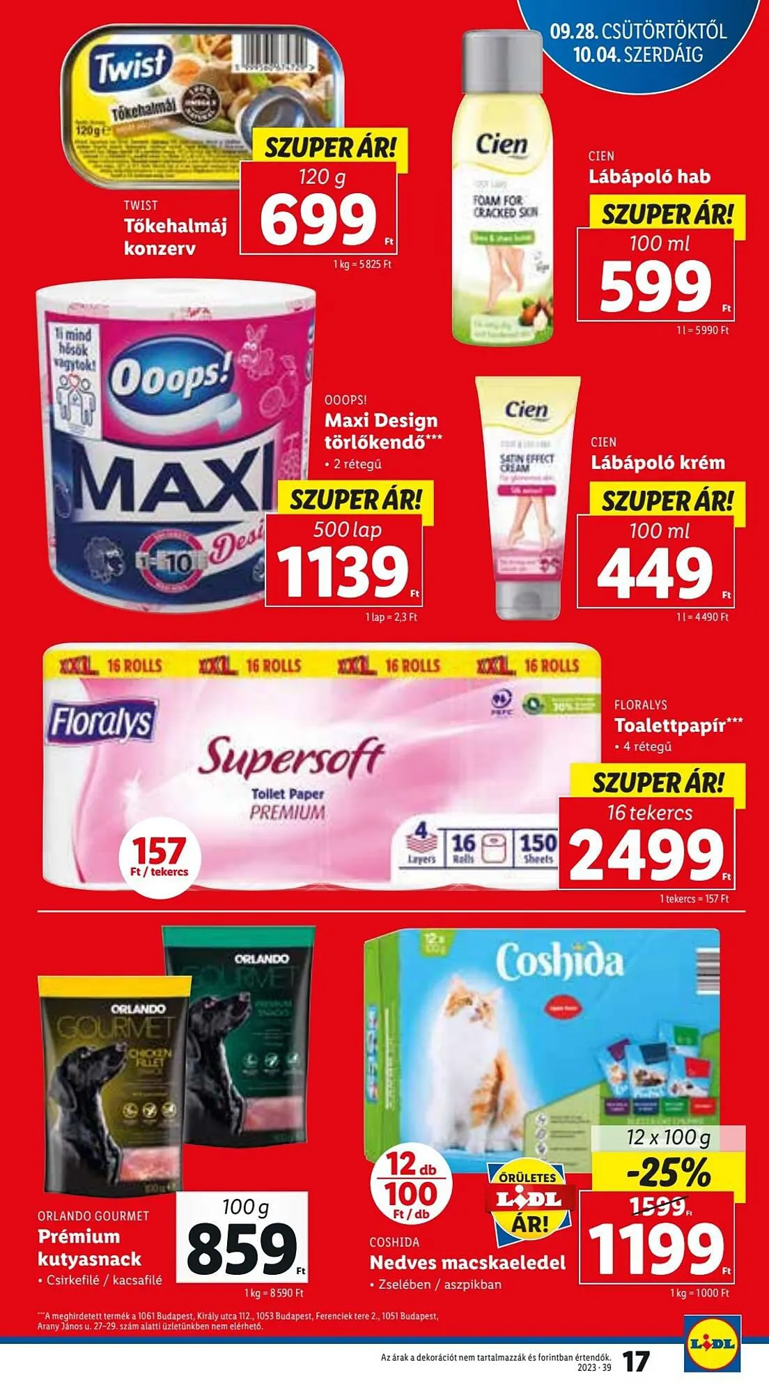 Katalógus Lidl akciós újság szeptember 28.-tól október 4.-ig 2023. - Oldal 17
