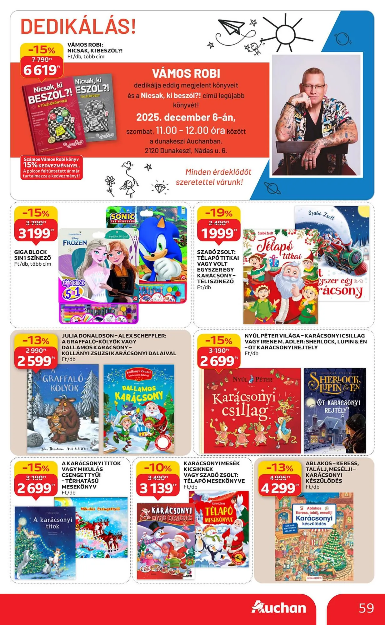 Katalógus Auchan akciós újság december 4.-tól december 10.-ig 2025. - Oldal 59