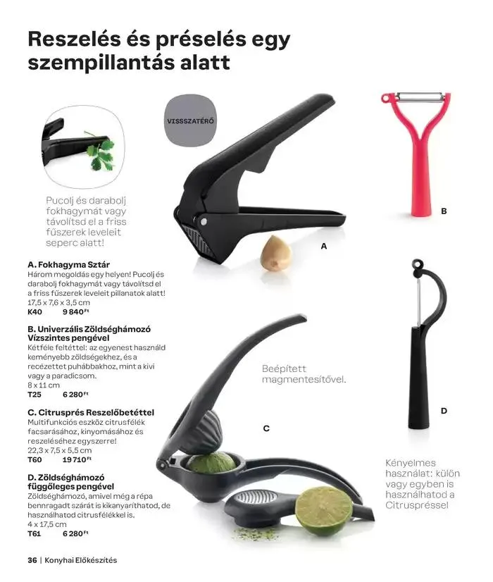 Katalógus Tupperware Autumn - Winter 2024/2025 Catalogue október 3.-tól március 23.-ig 2025. - Oldal 36