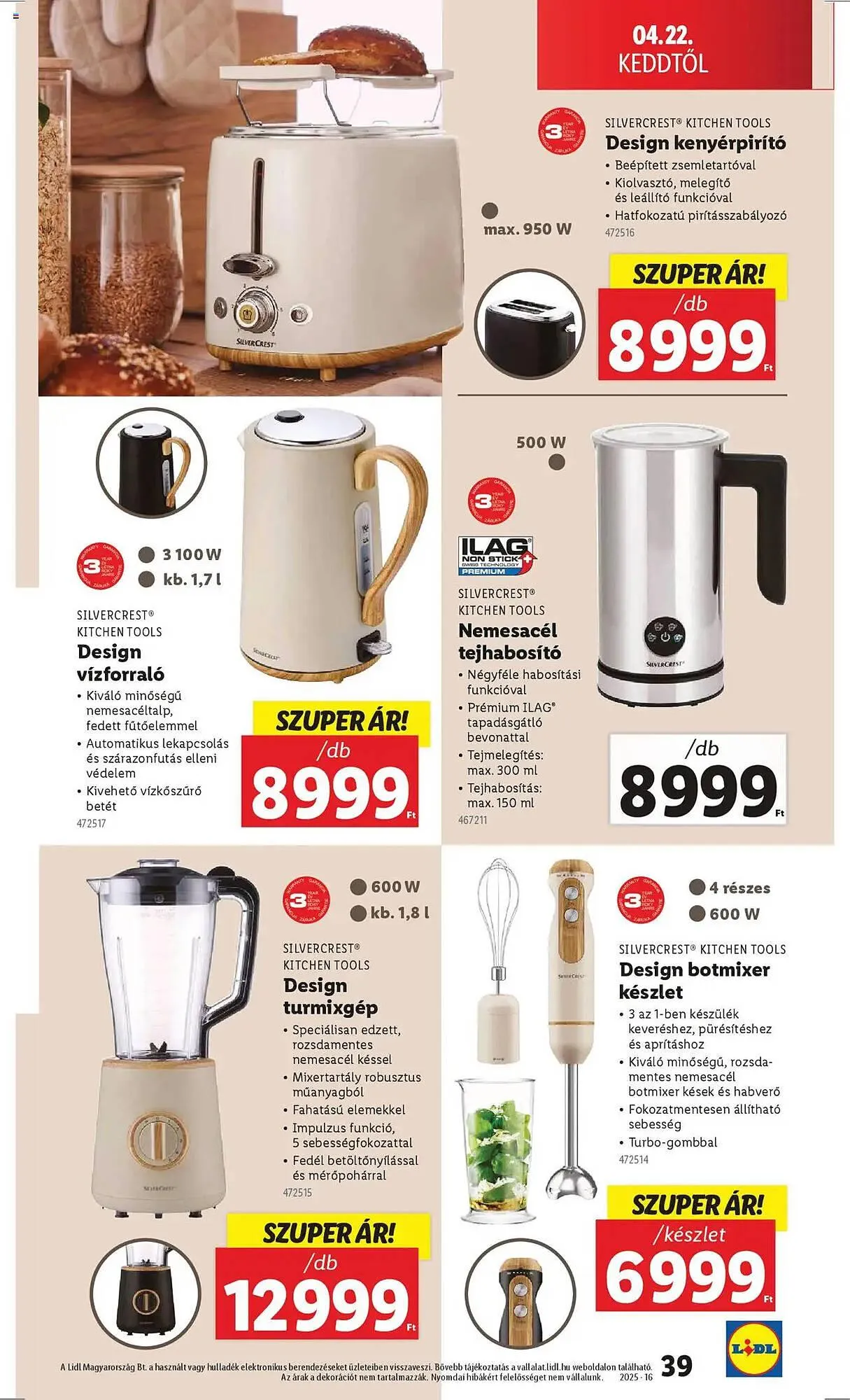 Katalógus Lidl akciós újság április 16.-tól április 22.-ig 2025. - Oldal 39