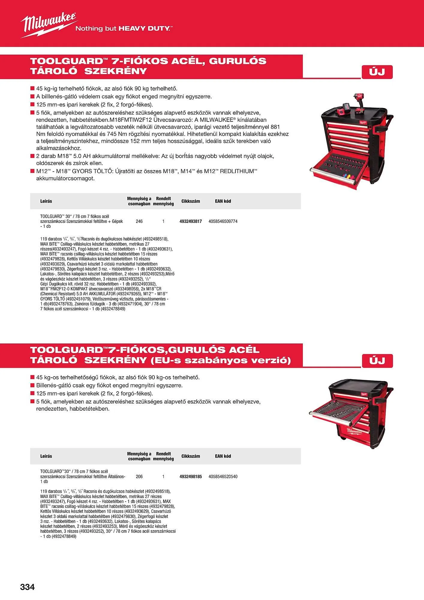 Katalógus Milwaukeetool akciós újság augusztus 14.-tól december 31.-ig 2024. - Oldal 334