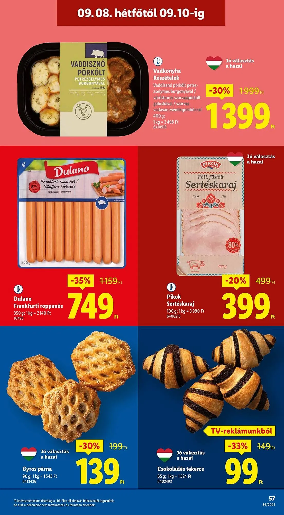 Katalógus Pick-Lidl Nyereményjáték 2025.09.24 akciós újság szeptember 4.-tól szeptember 10.-ig 2025. - Oldal 57