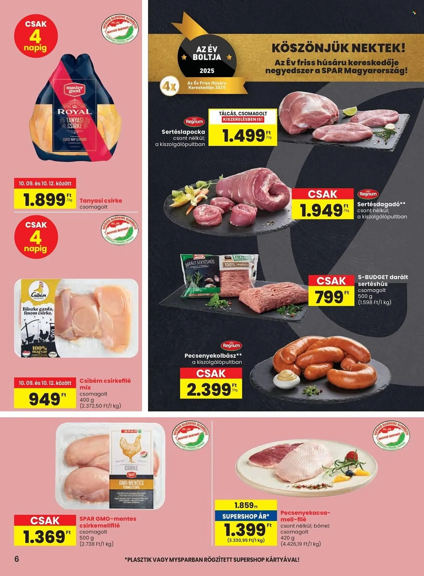 Katalógus Spar akciós újság október 9.-tól október 15.-ig 2025. - Oldal 6