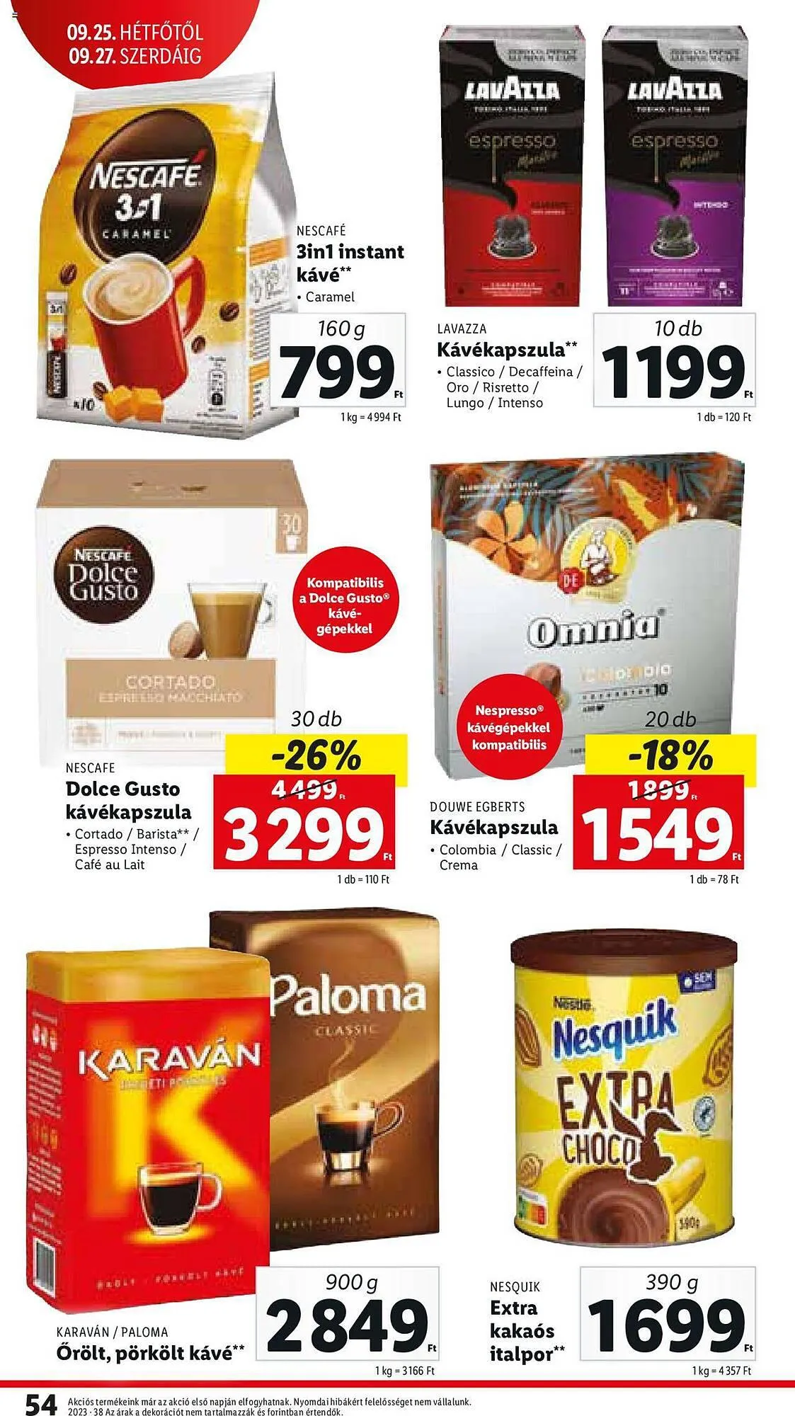 Katalógus Lidl akciós újság szeptember 21.-tól szeptember 27.-ig 2023. - Oldal 54
