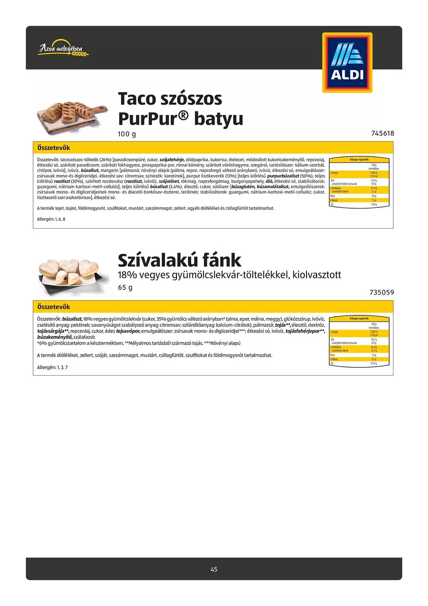 Katalógus ALDI akciós újság január 30.-tól február 13.-ig 2025. - Oldal 45