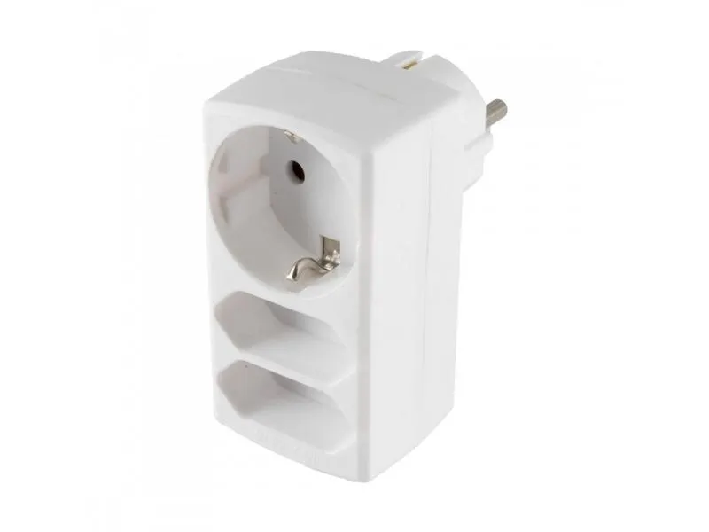 HOME NV 131/WH 2x euro + földelt hálózati elosztó