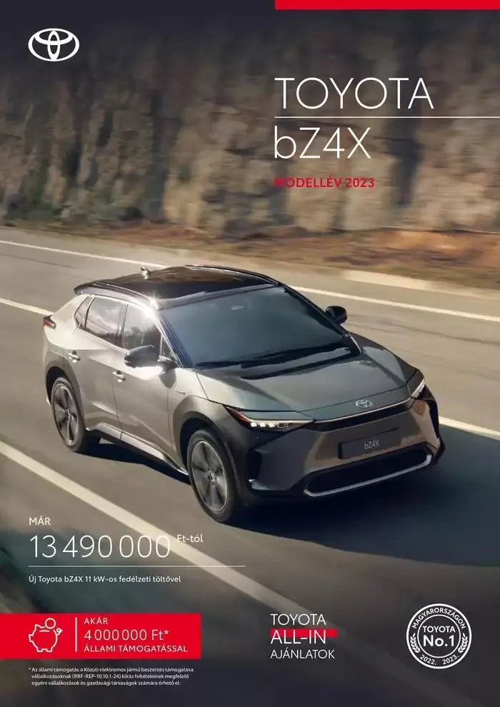 Katalógus Toyota bZ4X 11kw december 18.-tól december 18.-ig 2025. - Oldal 1