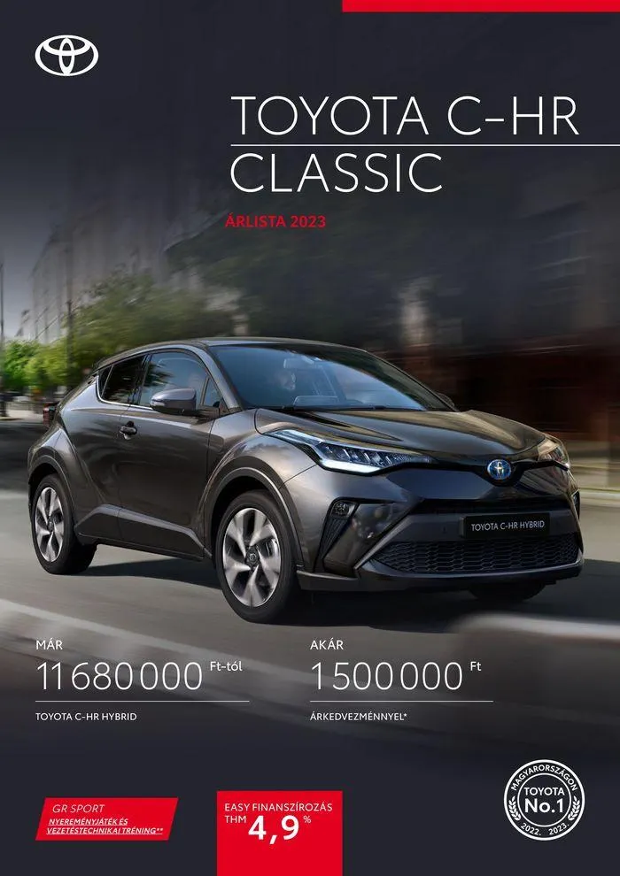 Katalógus Toyota C-HR Hybrid július 16.-tól december 31.-ig 2024. - Oldal 1