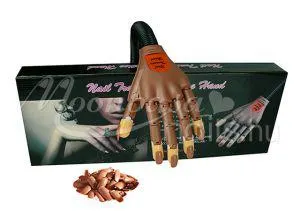 Profi gyakorló kéz műköröm építéshez (asztalra rögzíthető)