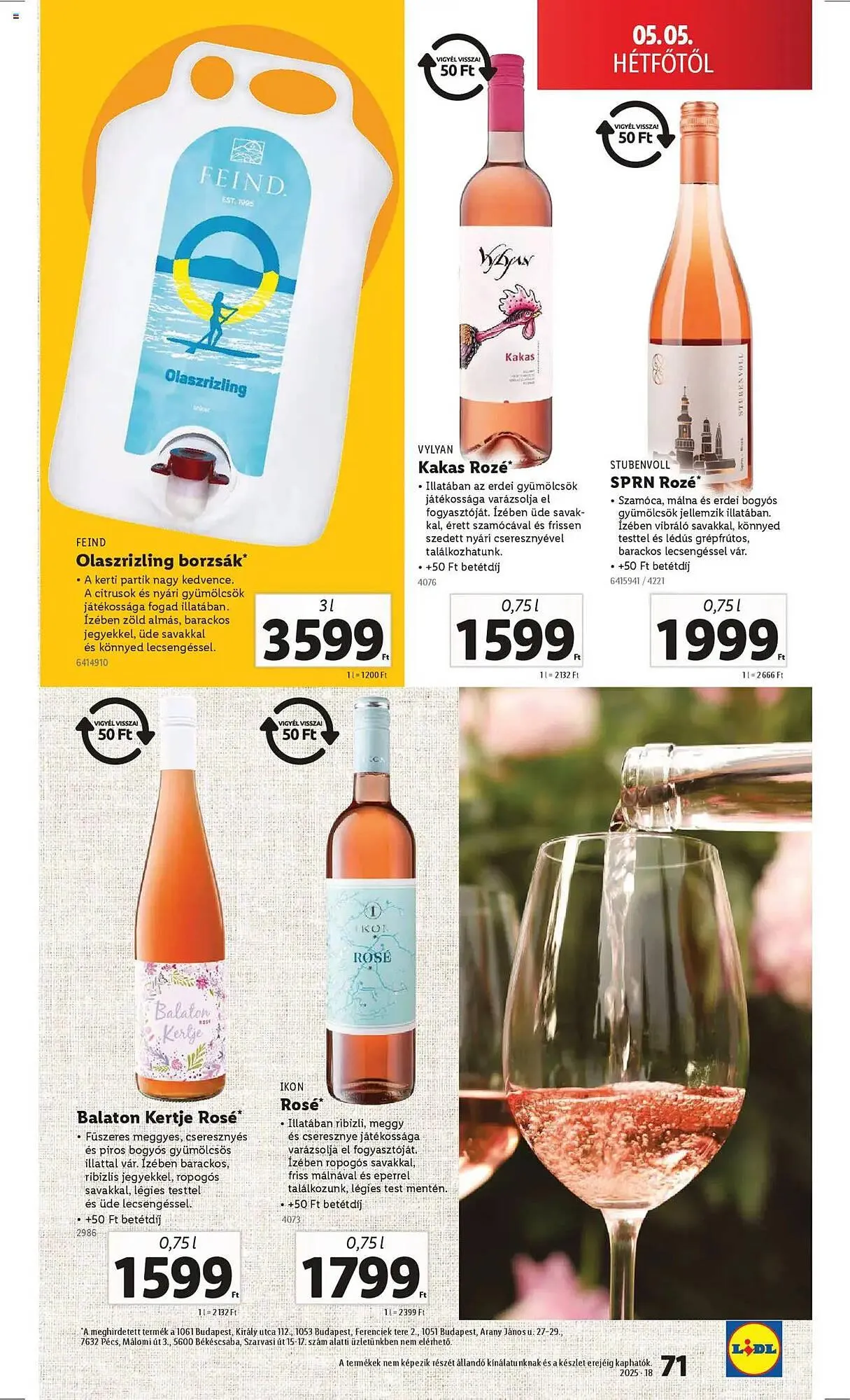 Katalógus Lidl akciós újság április 30.-tól május 7.-ig 2025. - Oldal 71