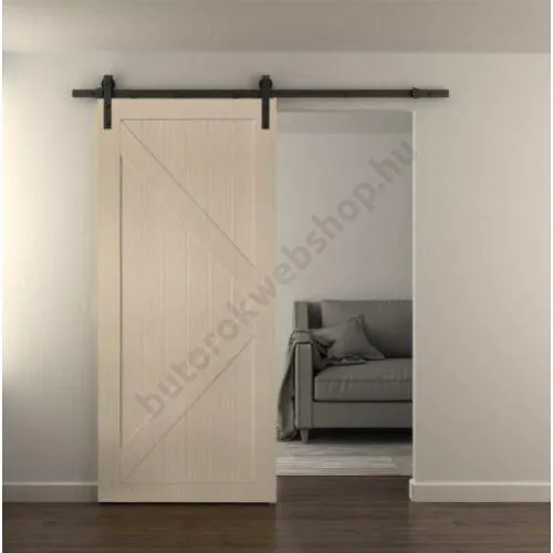 Texas fa tolóajtó, keresztpántos, PM1-1, natúr fenyő